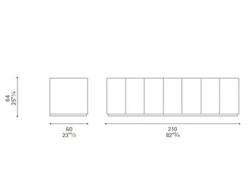 C.E.O. CUBE CABINET - Low office storage unit by Poltrona Frau - view 3